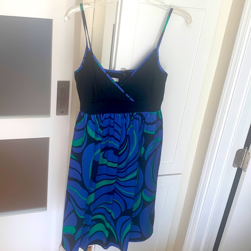 Fun dress by Maggy London  100% silk never worn size 8!